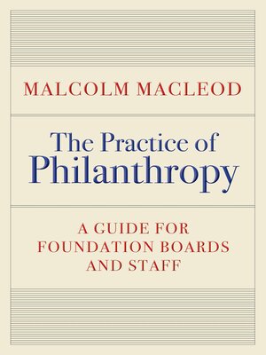 cover image of The Practice of Philanthropy